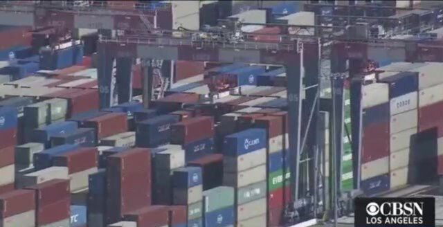 <i>KCAL</i><br/>A logjam of cargo ships at the ports of Los Angeles and Long Beach has created a ripple effect felt by retailers
