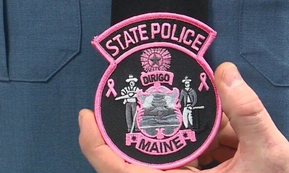<i>WMTW</i><br/>October is Breast Cancer Awareness Month and for the Maine State Police it's also the start of their second annual Pink Patch Project