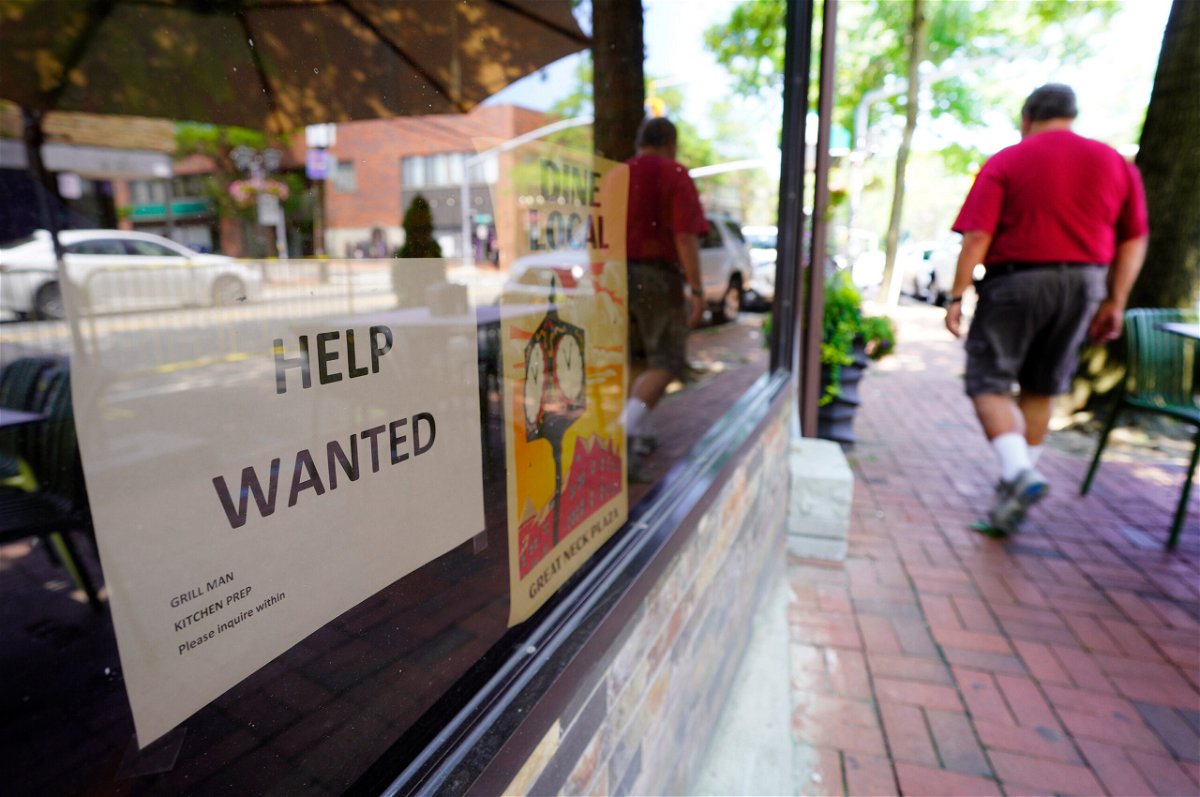 <i>Chris Ware/Newsday RM/Getty Images</i><br/>Entrepreneurs from New York City to Dallas say a labor shortage is holding them back. Restaurant storefront in New York has 