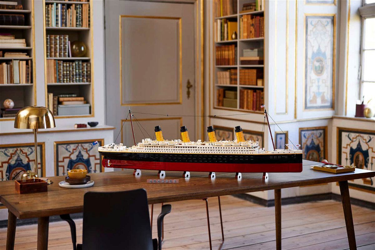 <i>From Lego</i><br/>The Lego Titanic replica is 53 inches long.