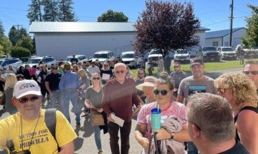 The Coeur D'Alene Public Schools school board meeting discussing a temporary mask mandate was canceled due to security concerns related to the size of a crowd of protesters on September 24.