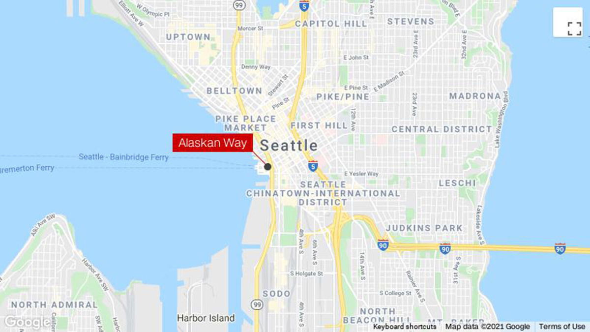 <i>Google</i><br/>Eleven people were rescued after their boat overturned near downtown Seattle on October 2