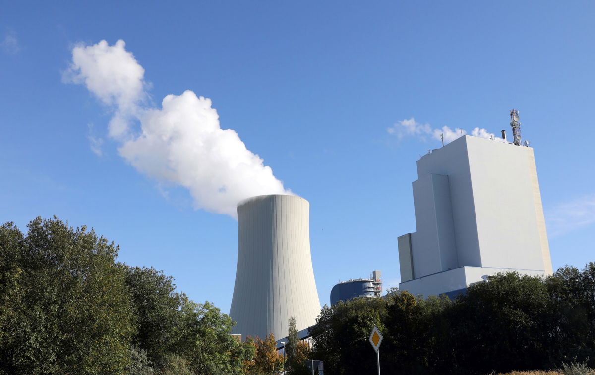 <i>Bernd Wüstneck/picture alliance/Getty Images</i><br/>The European Union is facing a sharp spike in energy prices. A hard coal-fired power plant in the Rostock seaport in Germany is shown here on Oct. 7