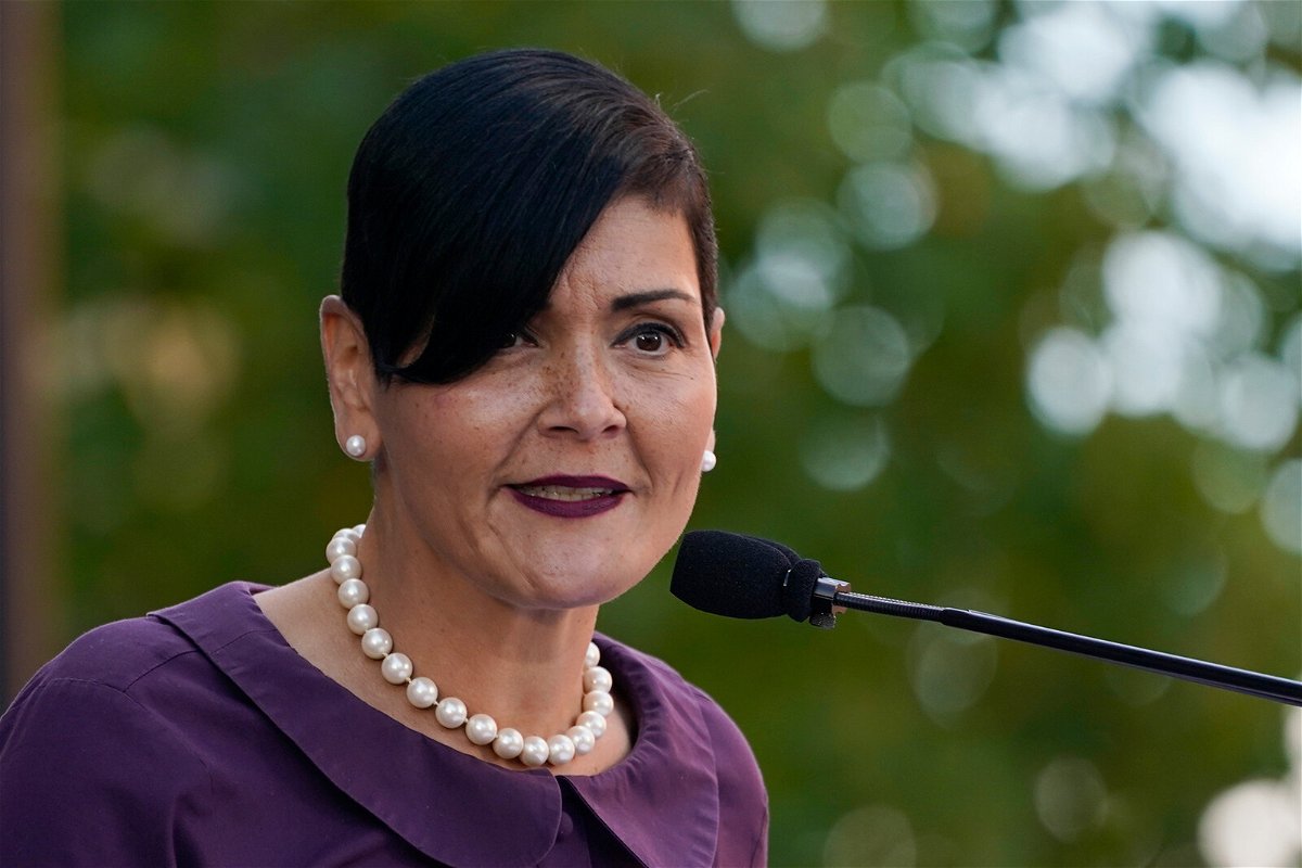 <i>Steve Helber/AP</i><br/>Democratic Lt. Governor candidate Hala Ayala is seen here in Richmond