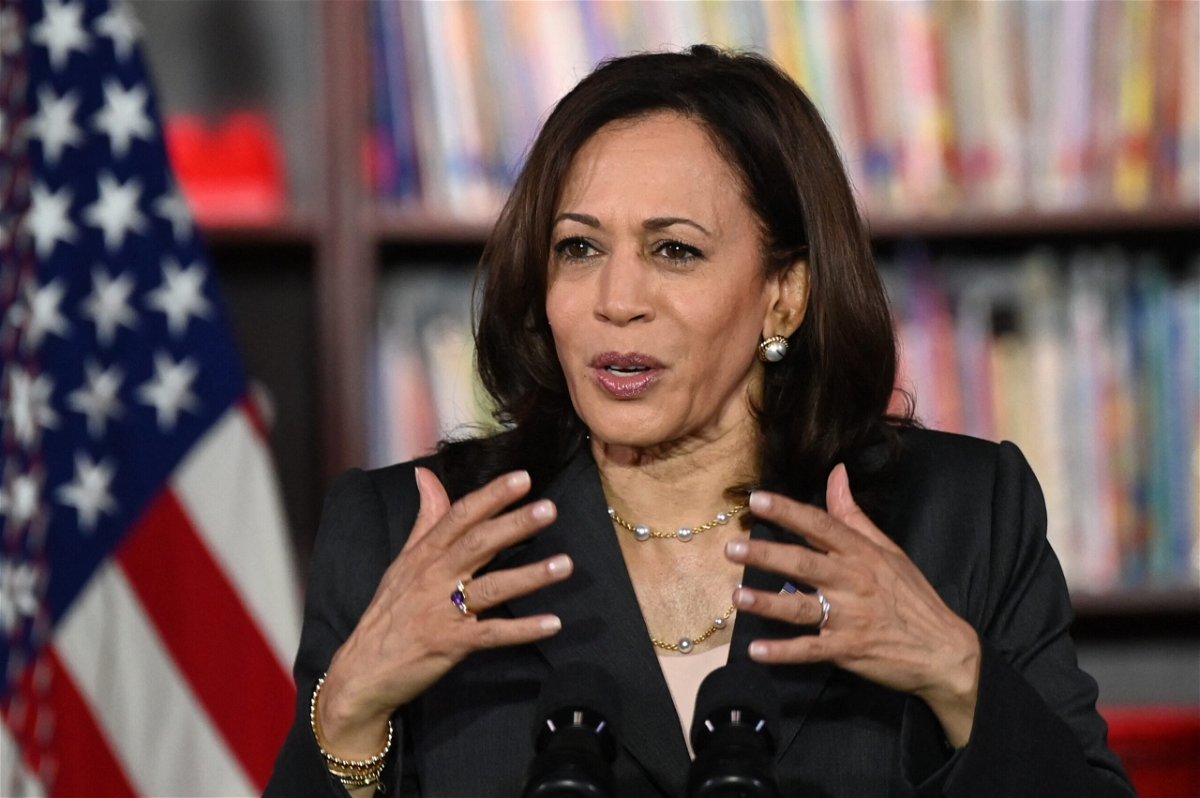 <i>JIM WATSON/AFP/AFP via Getty Images</i><br/>Vice President Kamala Harris has plans to campaign for Terry McAuliffe before the November election. Harris is seen here in Washington