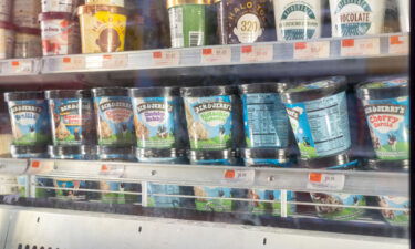 Ben & Jerry's ice cream seen in a cooler less desirable shelf at Morton Williams in Manhattan in New York City.