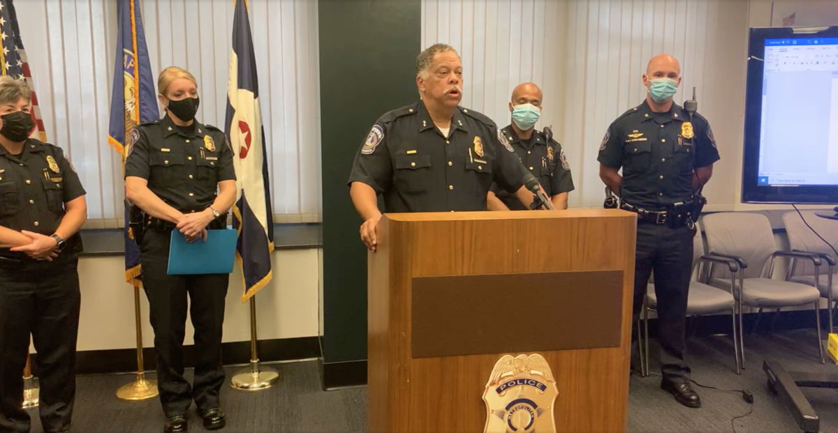 <i>Indianapolis Metropolitan Police Department</i><br/>An officer with the Indianapolis Metropolitan Police Department has been criminally charged and could face termination after body camera video showed him kicking a handcuffed man in the head during an arrest