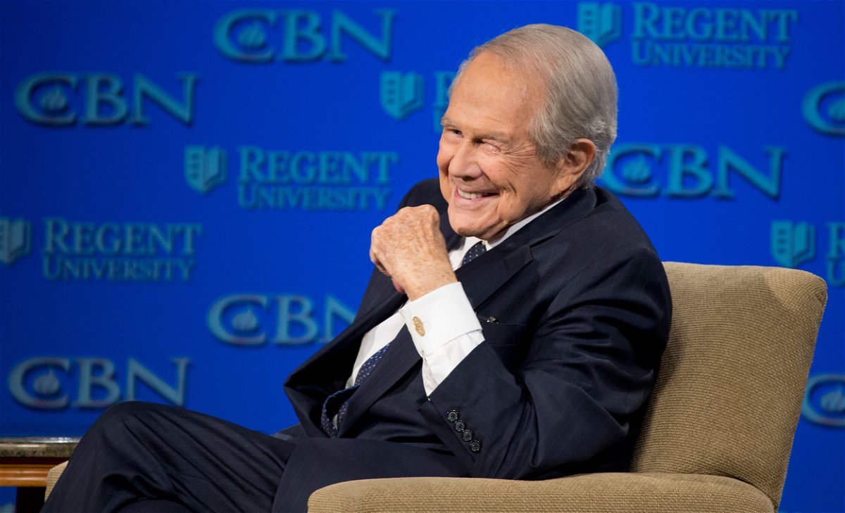 <i>Steve Helber/AP/FILE</i><br/>Pat Robertson will step down as host of the long-running Christian talk show