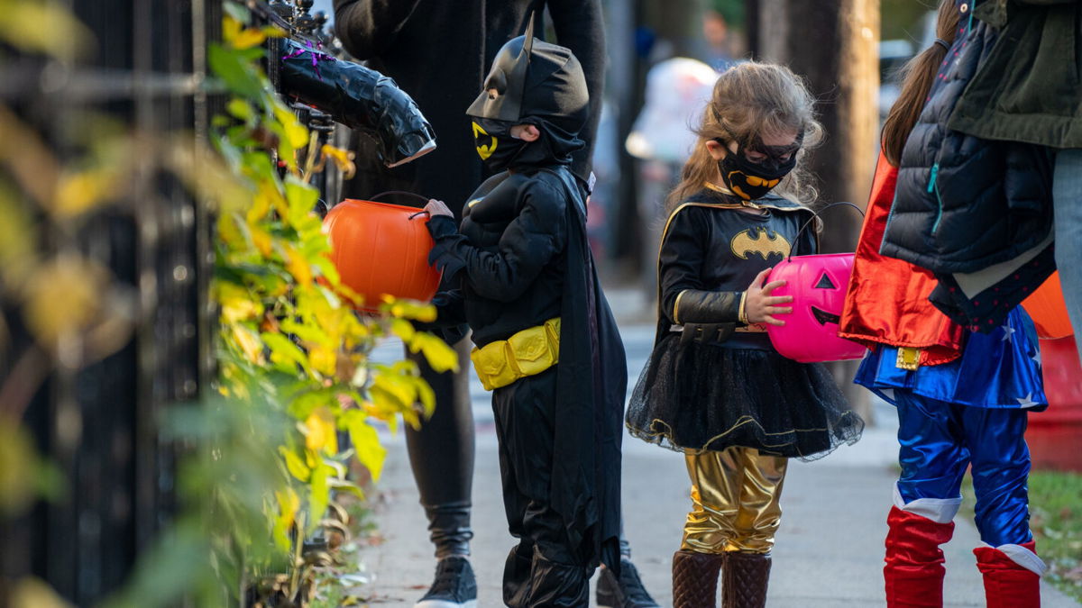 <i>David Dee Delgado/Getty Images</i><br/>Wearing a face mask on Halloween can limit the spread of Covid-19.