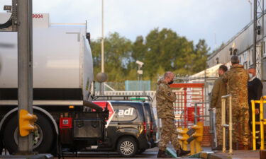 British army personnel at the BP Plc fuel terminal in Hemel Hempstead