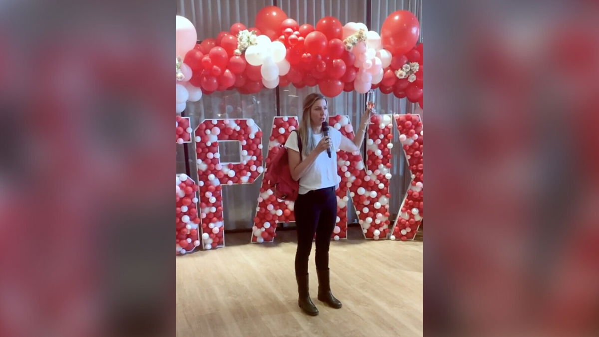 <i>Sara Blakely/Instagram</i><br/>Spanx founder Sara Blakely surprises her employees with two first-class plane tickets and $10