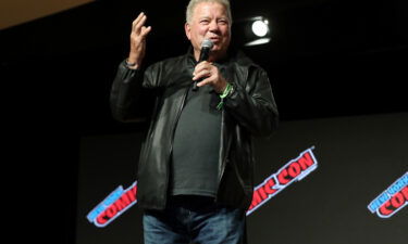 William Shatner speaks at the William Shatner Spotlight panel during Day 1 of New York Comic Con 2021 at Jacob Javits Center on October 7 in New York City.