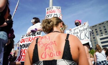 Protesters attend the Rally For Abortion Justice on October 02