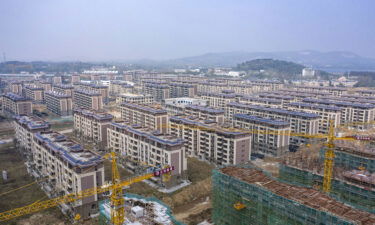 Beijing wants property developers to pay all their debts. Pictured is China's Evergrande Group's Health Valley development in Nanjing