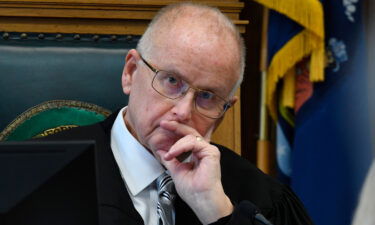 Circuit Court Judge Bruce Schroeder listens during the pretrial hearing of Kyle Rittenhouse in Kenosha Circuit Court on October 25 in Kenosha