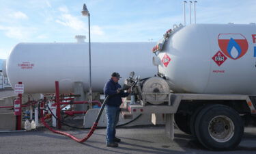 Retail natural gas prices are expected to hit the highest levels since the winter of 2005-2006. A worker here fills a propane delivery truck in Springville