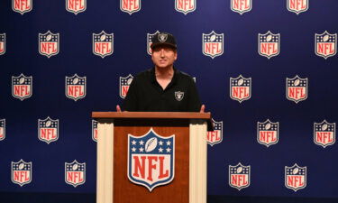 James Austin Johnson as Jon Gruden during SNL's "Football Press Conference" cold open on October 16