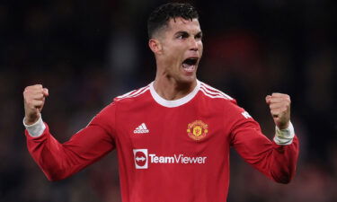 Match of the Day presenter Gary Lineker said on his podcast that Manchester United signed Cristiano Ronaldo in his garden. Ronaldo is shown here celebrating his side's victory against Villarreal.