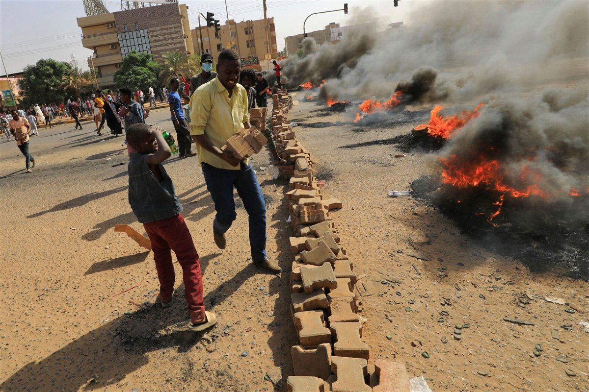 <i>AFP/Getty Images</i><br/>Sudan has descended into crisis after the military dissolved the country's power-sharing government and declared a state of emergency on Monday.