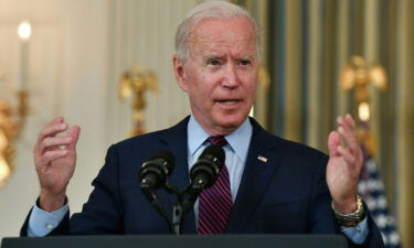 The Biden administration is deploying three Cabinet members and White House officials to Mexico to mend ties that are crucial for grappling with cross-border flows of migrants and drug and gun trafficking. Biden is shown here in the State Dining Room of the White House on October 4