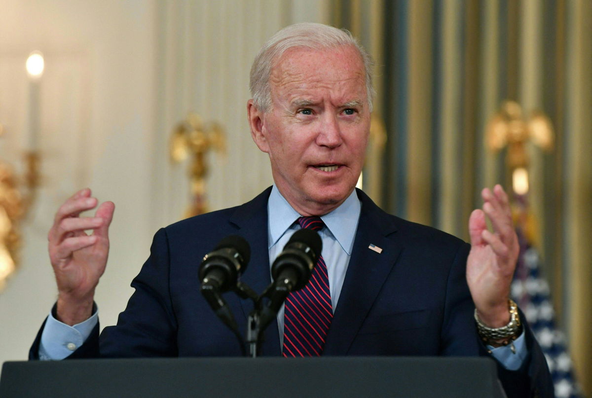 <i>Nicholas Kamm/AFP/Getty Images</i><br/>The Biden administration is deploying three Cabinet members and White House officials to Mexico to mend ties that are crucial for grappling with cross-border flows of migrants and drug and gun trafficking. Biden is shown here in the State Dining Room of the White House on October 4