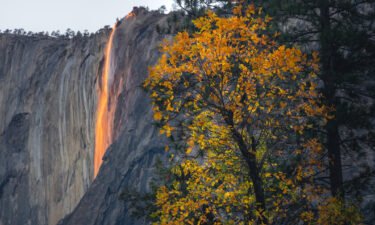 Scott Oller says the "firefall" at Horsetail Fall in Yosemite National Park is "one of the most surreal things" he's ever seen. He took this photo on Tuesday