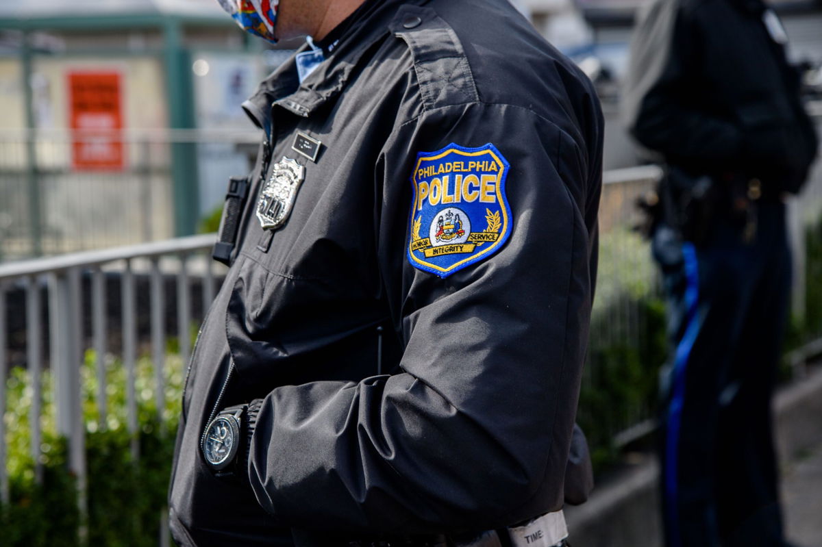 <i>Amy Harris/Shutterstock</i><br/>A Philadelphia police officer's patch Philadelphia Police & Pennsylvania National Guard Members Patrol Following Civil Unrest In Response To Walter Wallace Jr.'s Death