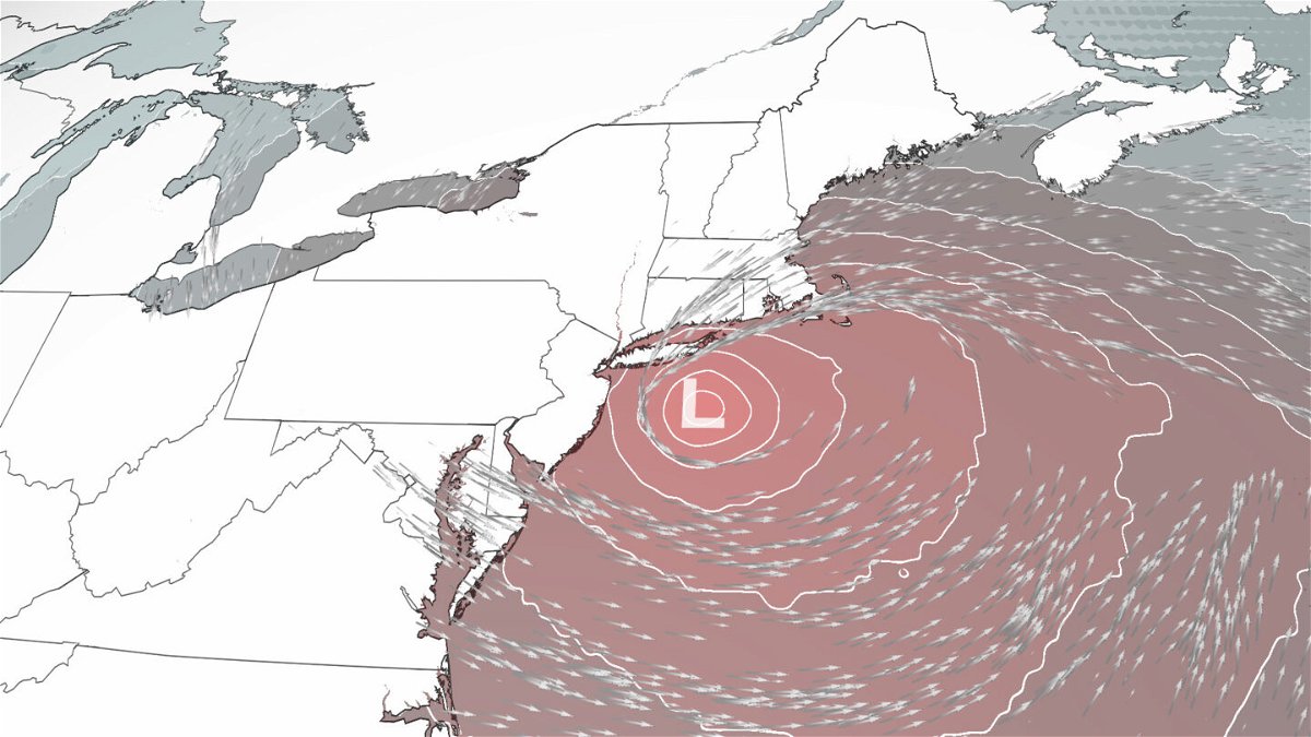 <i>CNN Weather</i><br/>A storm will intensify off the East Coast but how close it will come to the coast is still in question.