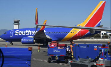 Southwest Airlines canceled three of every 10 departures it had scheduled on Sunday.