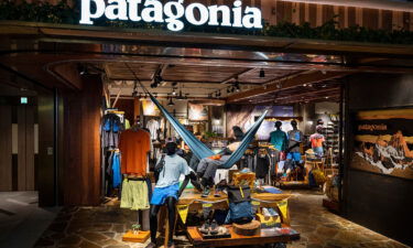 American outdoor clothing brand company Patagonia store seen in Hong Kong.