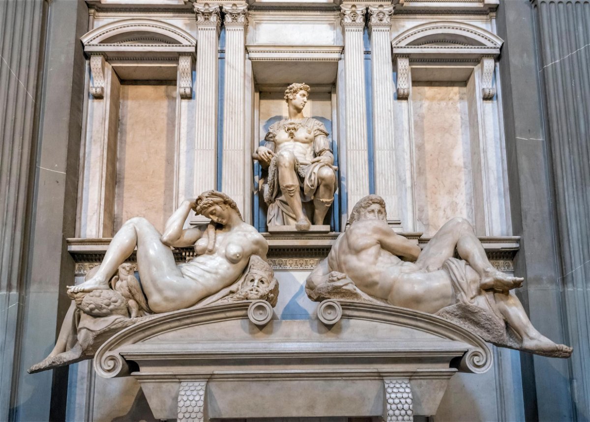 <i>Alamy</i><br/>Michelangelo's 16th-century tombs for the Medici family have recently been cleaned with bacteria.