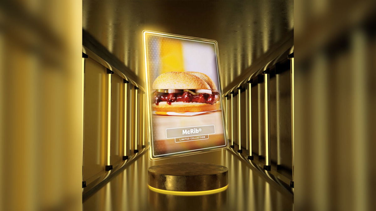 <i>McDonald's</i><br/>McDonald's has created a handful of non-fungible tokens aimed at superfans of its seasonal restructured barbecue pork product the McRib.