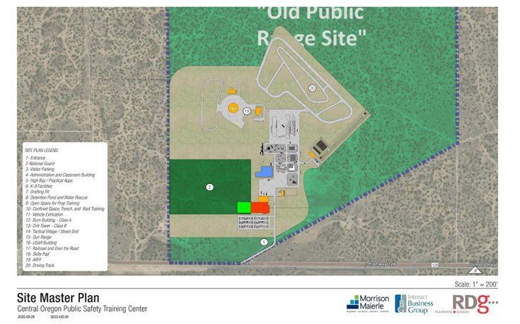 Master plan for proposed regional public safety coordination and training center