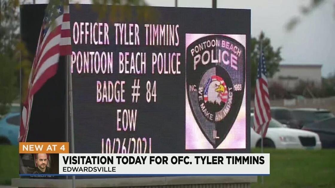 <i>KMOV</i><br/>The life of fallen Pontoon Beach Officer Tyler Timmins will be remembered at a funeral service on the morning of November 2.