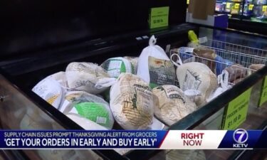 A spokesperson for the National Turkey Federation told KETV Newswatch 7 the industry is working to provide turkeys.