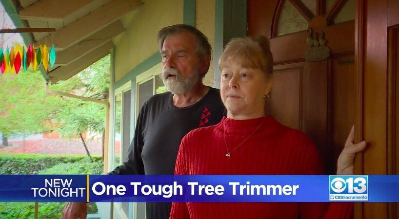 <i>KOVR</i><br/>A tree trimmer performed his own one-armed rescue