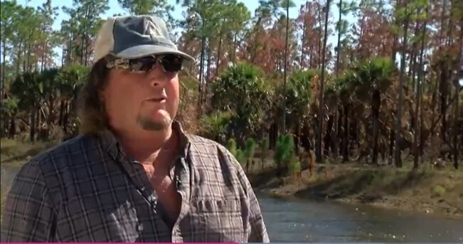 <i>WBBH</i><br/>John McMillan stands near a canal in the Picayune Strand State Forest in Collier County