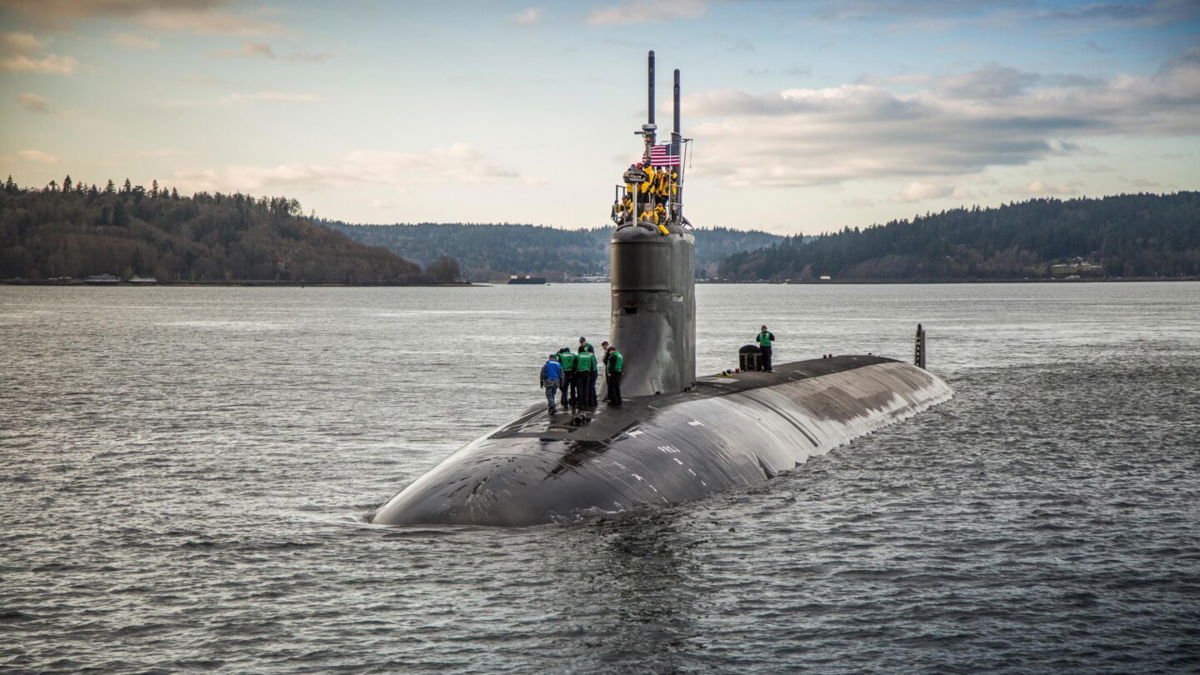 <i>Thiep Van Nguyen II/U.S. Navy</i><br/>A US nuclear-powered submarine that struck an underwater object in early October had hit an uncharted underwater mountain