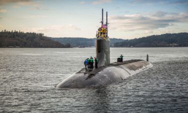 A US nuclear-powered submarine that struck an underwater object in early October had hit an uncharted underwater mountain