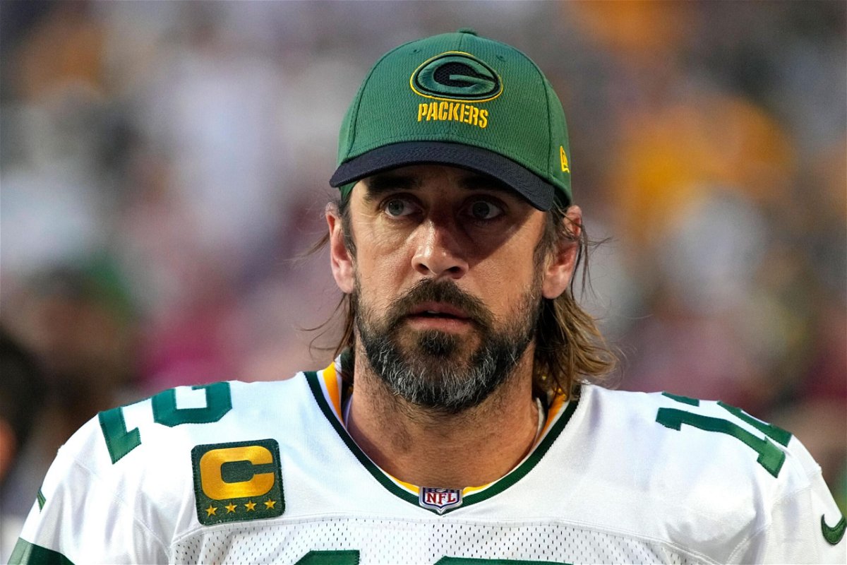 <i>Rick Scuteri/AP</i><br/>Green Bay Packers star QB Aaron Rodgers will sit out Sunday's road game against the Kansas City Chiefs due to Covid-19 protocols