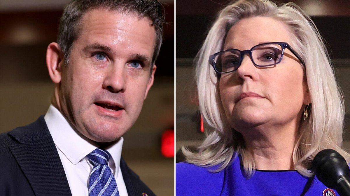 <i>Getty Images</i><br/>Republican Reps. Liz Cheney and Adam Kinzinger broke ranks on Wednesday to join all Democrats in voting for a resolution that both censured Republican Rep. Paul Gosar of Arizona and stripped him of his two committee assignments.