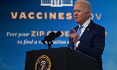 US President Joe Biden delivers remarks on the Covid-19 response and the vaccination program at the White House on August 23
