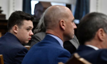 Kyle Rittenhouse listens as the attorneys and the judge talk about jury instructions at the Kenosha County Courthouse in Kenosha