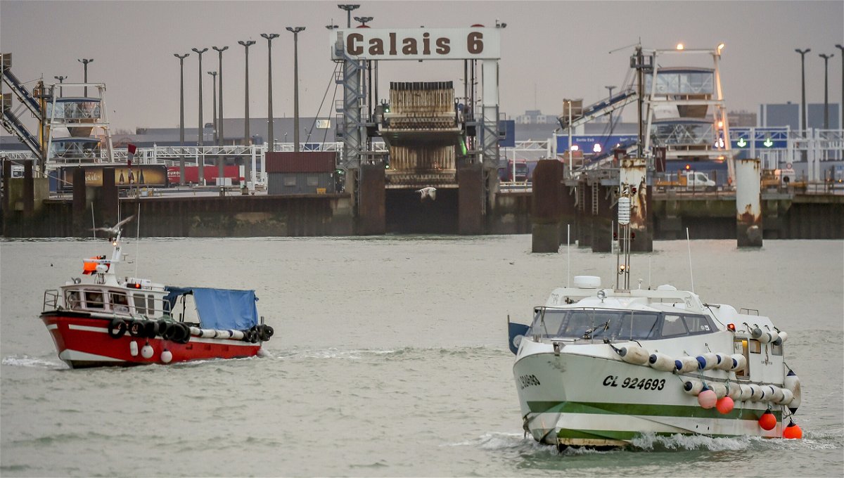 <i>Philippe Huguen/AFP/Getty Images/FILE</i><br/>French fishermen have said they will block access to the Eurotunnel and English Channel ports in northern France on Friday in protest over post-Brexit fishing rights.