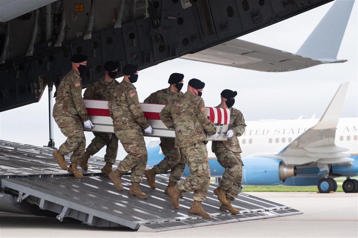 <i>SAUL LOEB/AFP/Getty Images</i><br/>The Senate on Wednesday unanimously passed a bill that would award the Congressional Gold Medal to 13 US service members killed in a terrorist attack outside Kabul's airport in August