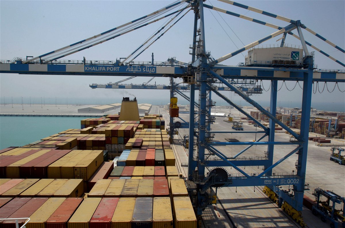 <i>Kamran Jebreili/AP</i><br/>Construction has been halted on a secret development inside of a Chinese shipping port near Abu Dhabi in the United Arab Emirates after intense US pressure