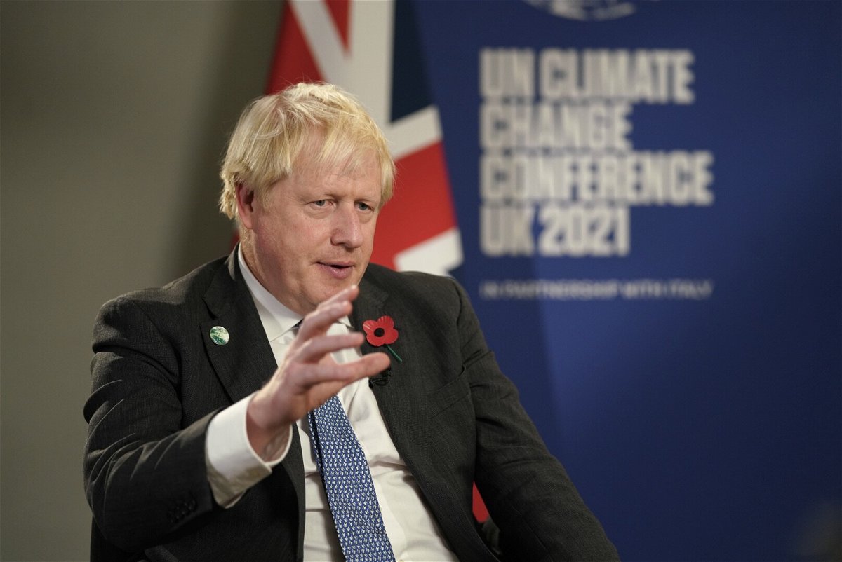 <i>Darren Bull/CNN</i><br/>CNN interviewed the British Prime Minister on the sidelines of the COP26 summit in Glasgow.