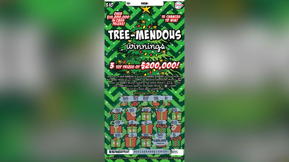 <i>Kentucky Lottery</i><br/>A Kentucky nurse won a $200k prize with this ticket on the first day of her retirement.