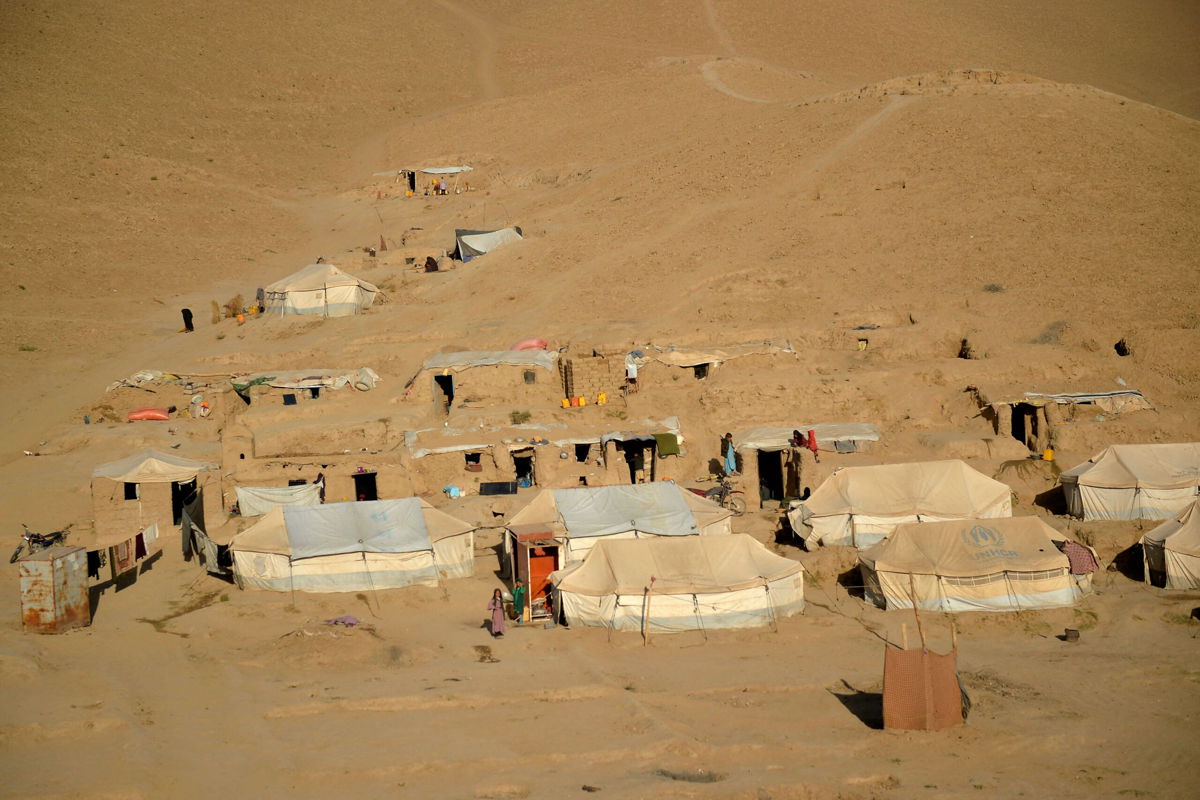 <i>Hoshang Hashimi/AFP/Getty Images</i><br/>A camp for internally displaced people in Qala-i-Naw