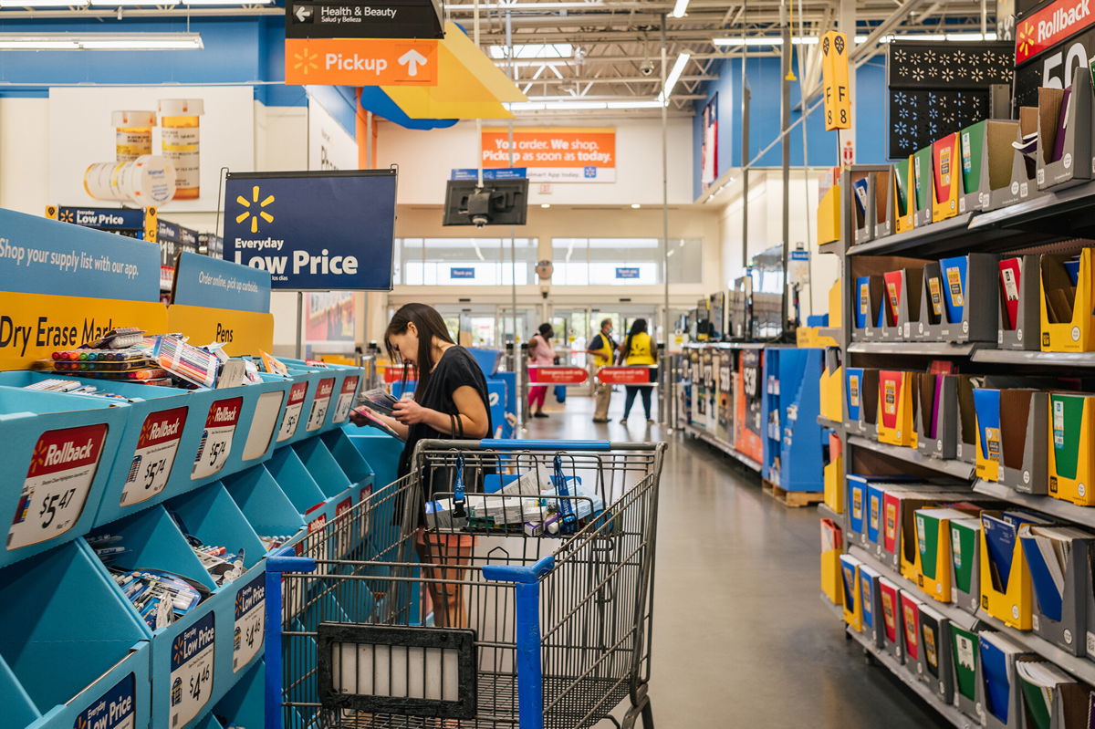 <i>Brandon Bell/Getty Images</i><br/>Walmart raised its annual sales and profit growth